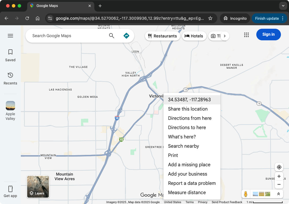 Google Maps Right Click Menu Guide