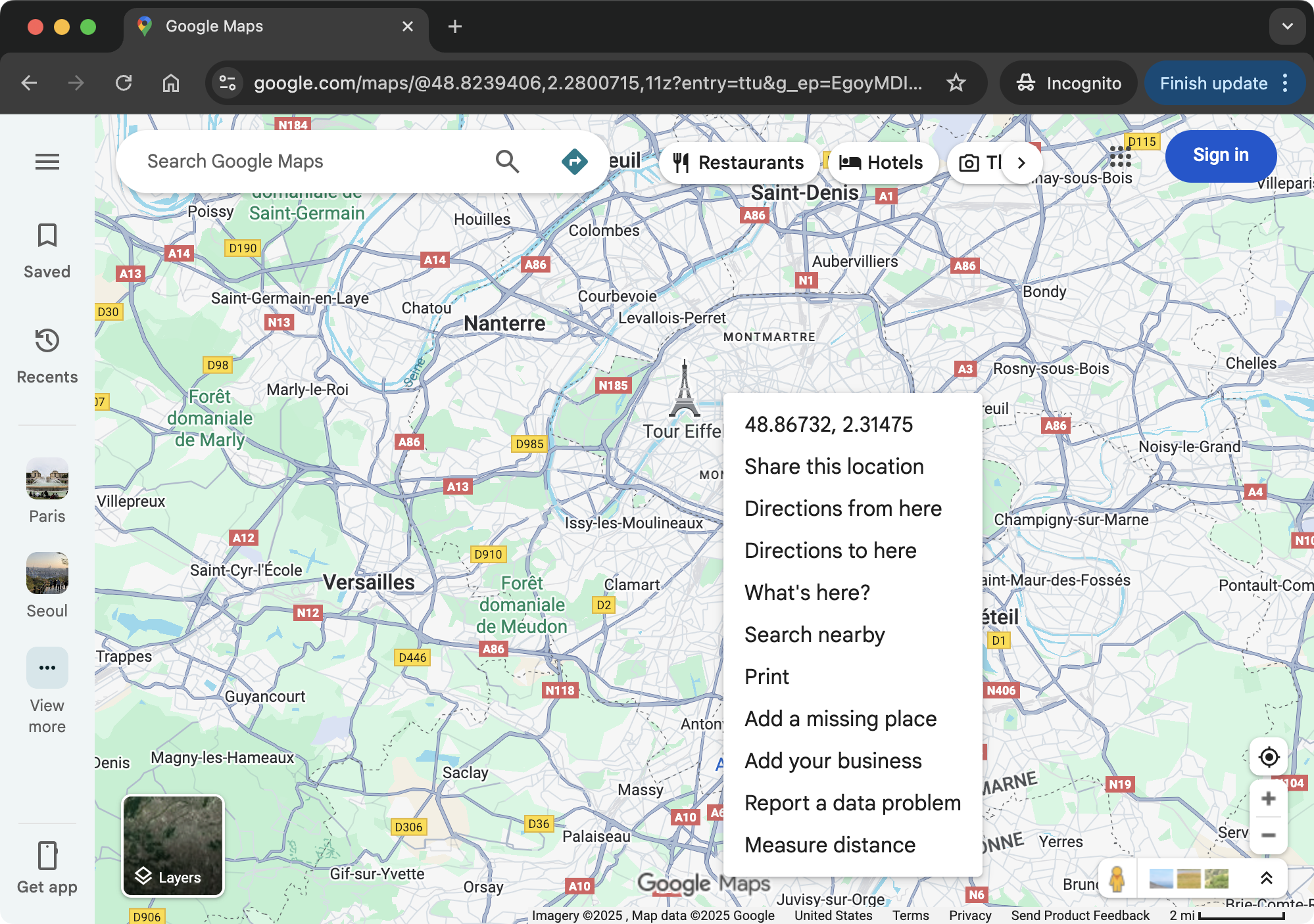 Google Maps Right Click Menu Guide